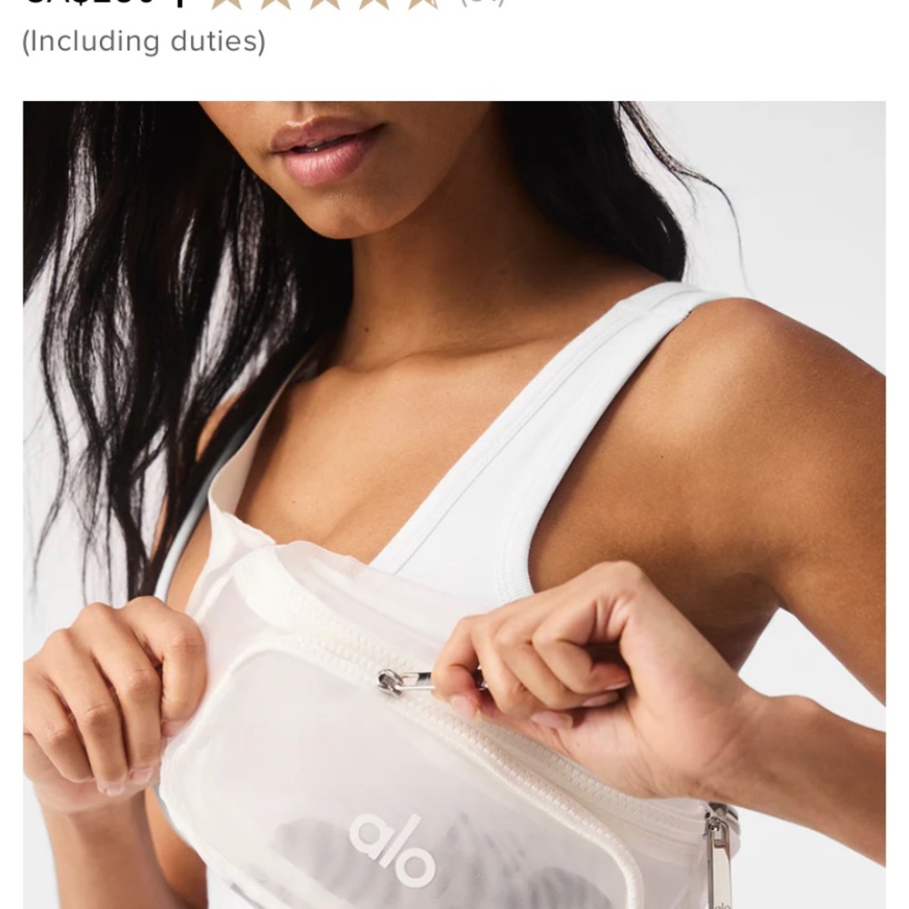ALO Yoga Mesh Fanny Pack BRAND new  with tags